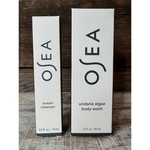 OSEA Travel Duo: Ocean Nourishing Cleansing Gel 0.6 oz + Body Wash‎ 1.5 fl oz